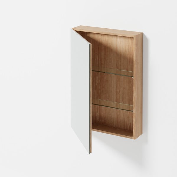 Slimfit tölgyfa fali fürdőszoba szekrény - Wireworks-image-1