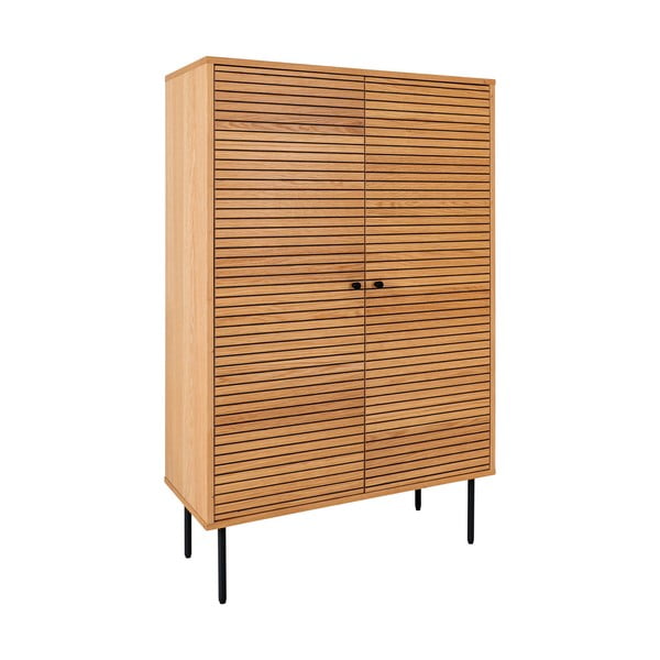 Natúr színű szekrény tölgyfa dekorral 80x130 cm Kyoto – House Nordic-image-2