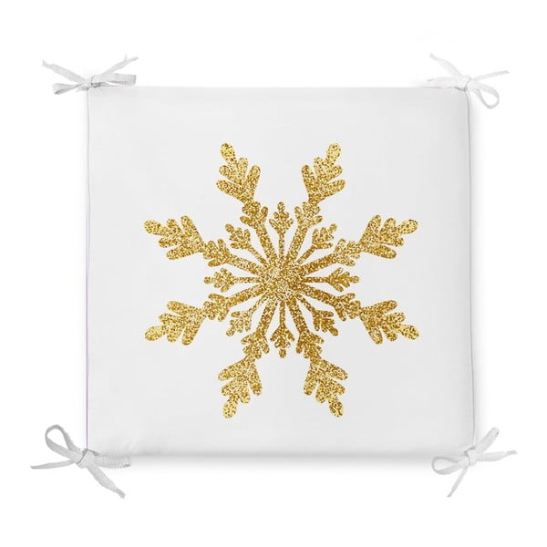 Single Snowflake karácsonyi pamutkeverék székpárna, 42 x 42 cm - Minimalist Cushion Covers