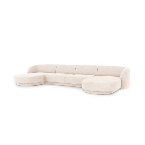 Krémszínű sarokkanapé Miley – Micadoni Home-image-3