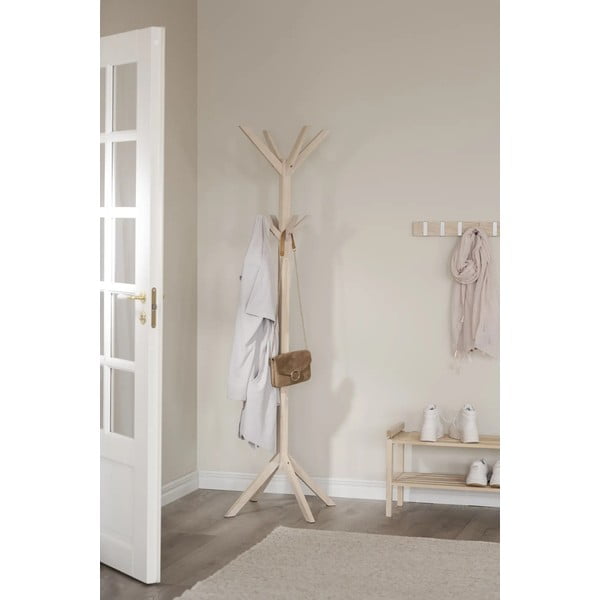 Natúr színű tölgyfa fali fogas Confetti – Rowico-image-1