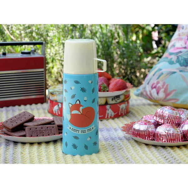 Rusty The Fox termosz bögrével, 350 ml - Rex London-image-1