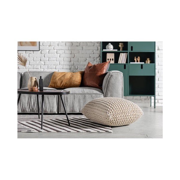 Piros kötött puff Knit – Bonami Essentials-image-1