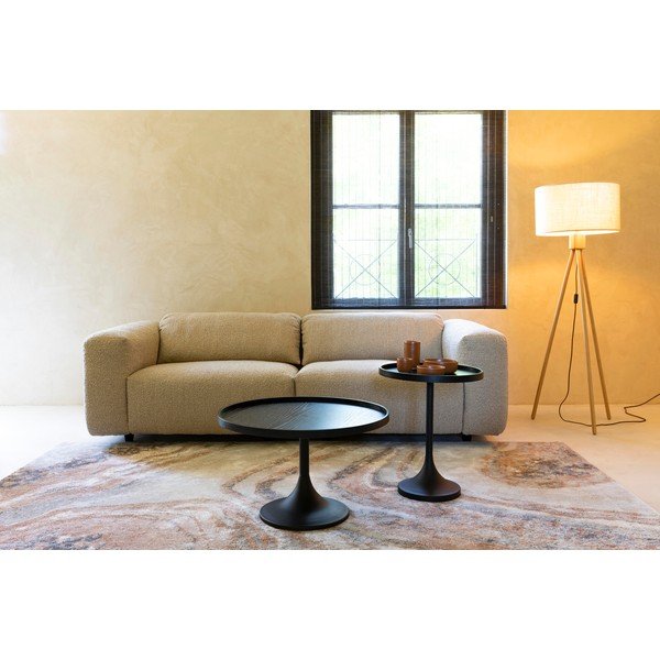 Fekete kerek dohányzóasztal ø 69 cm Jason – Zuiver-image-3