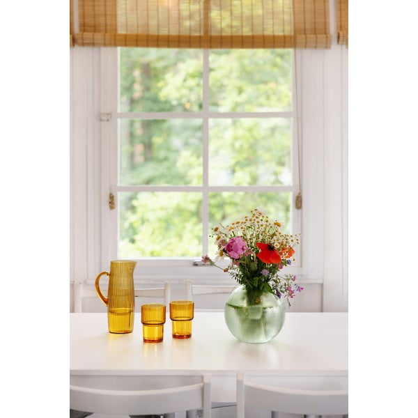 Sole zöld üveg váza, magasság 20 cm - Hübsch-image-2