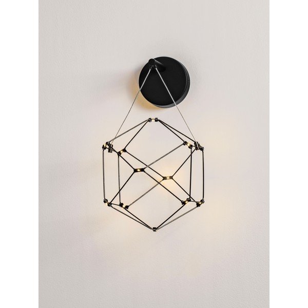 Fekete alumínium LED fali lámpa Nebula – Nova Luce-image-3
