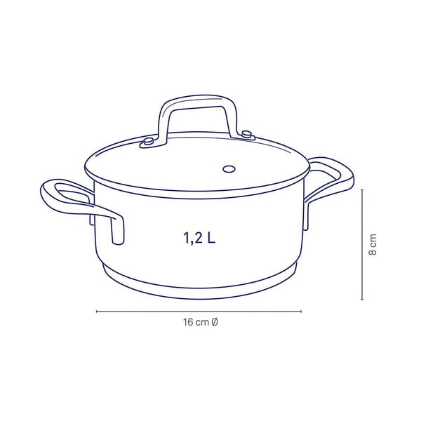 Flavoria rozsdamentes fazék fedéllel, ø 16 cm - Kela-image-2