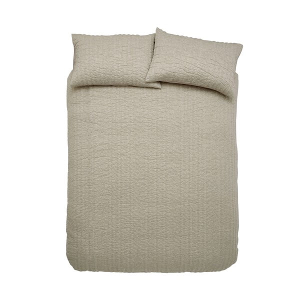 Bézs kétszemélyes-hosszabbított ágyneműhuzat 230x220 cm Tamba Stripe – Pineapple Elephant