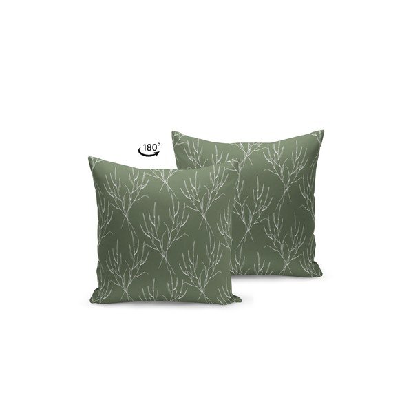 Dark Green Nature díszpárna, 43 x 43 cm - Kate Louise-image-1