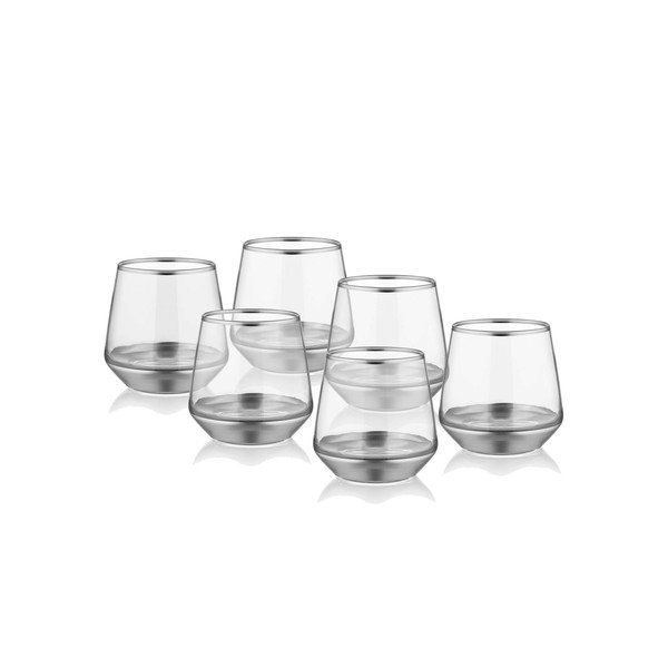 Glam Silver 6 db-os pohár készlet, 257 ml - Mia-image-1
