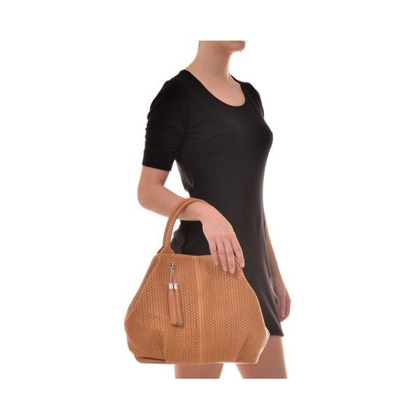 Betania konyak barna bőr kézitáska - Mangotti Bags-image-3