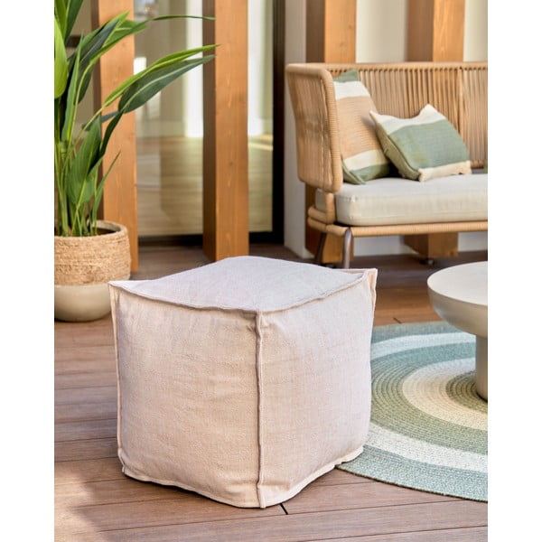 Leeith bézs kerti puff, 40 x 39 cm - Kave Home-image-3