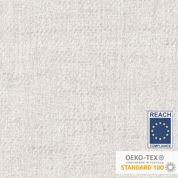 Krémszínű kárpitozott egyszemélyes ágy 90x200 cm Scala – Maison de Rêve-image-1