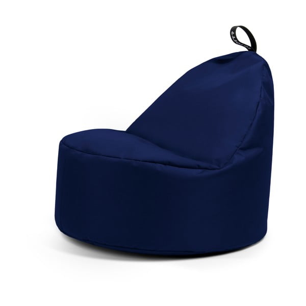 Sötétkék babzsákfotel Round XL – So Soft?