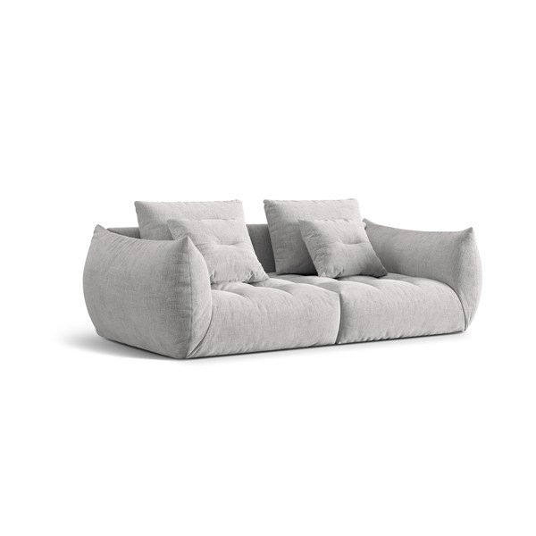 Világosszürke kanapé 232 cm Bloom – Micadoni Home-image-2