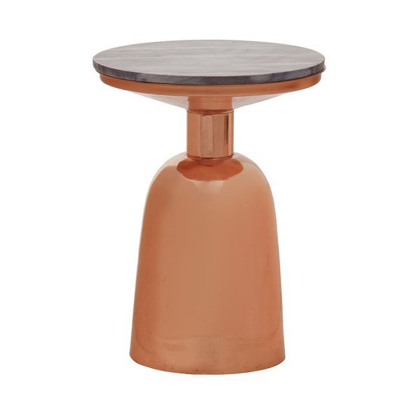 Kerek tárolóasztal márvány asztallappal ø 48 cm Amira – Premier Housewares-image-4