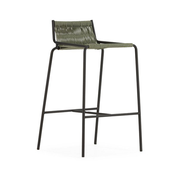 Zöld fém bárszék (ülésmagasság 65 cm) Emily – Marckeric