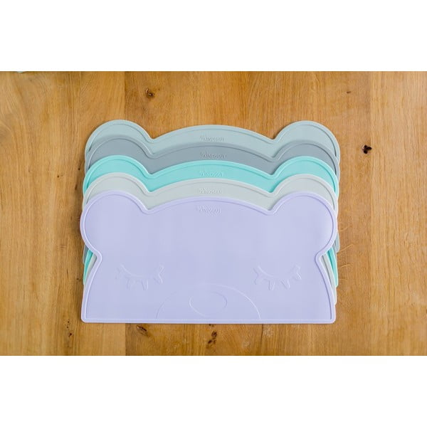 Bear világoskék szilikon tányéralátét, 48 x 25 cm - Kindsgut-image-4