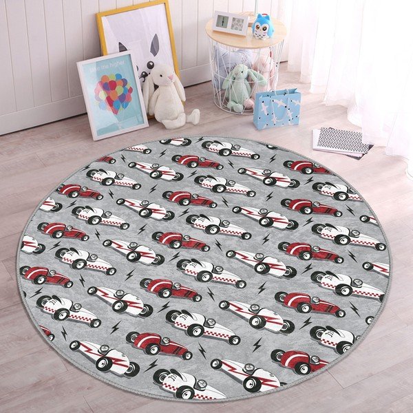 Szürke gyerek szőnyeg ø 120 cm Comfort – Mila Home-image-2