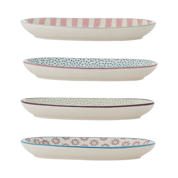 Szervírozó agyagkerámia tányér készlet 4 db-os Patrizia – Bloomingville-image-3