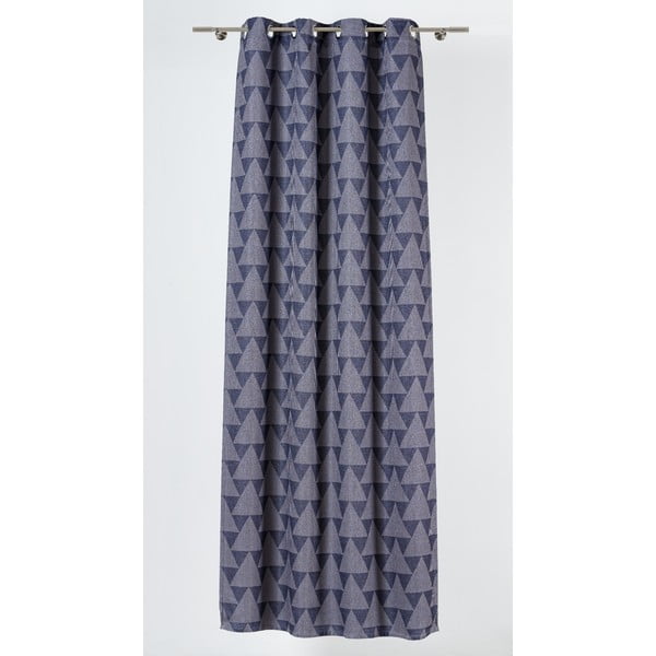 Kék-szürke függöny 130x260 cm Zatapa – Mendola Fabrics-image-1