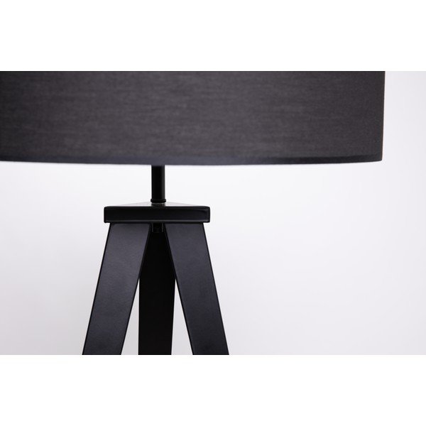 Kiki állólámpa fém lábakkal és fekete búrával - Bonami Essentials-image-1