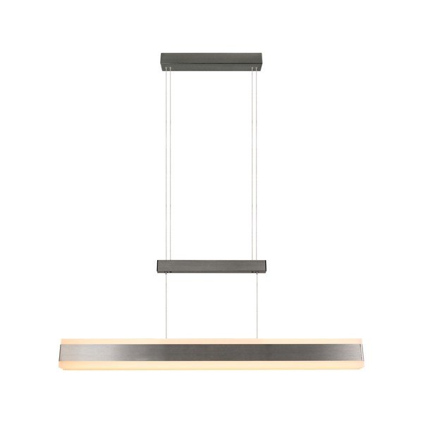 Matt ezüstszínű LED függőlámpa fém búrával Arcola – Trio