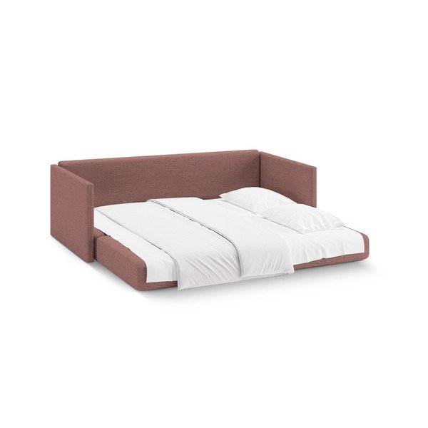 Rózsaszín zsenília kinyitható kanapé 209 cm Shannon – Cosmopolitan Design-image-3