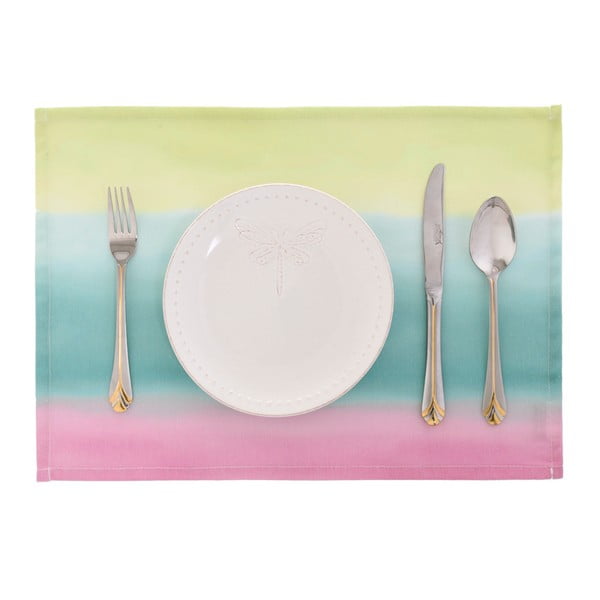 Rainbow tányéralátét szett, 2 darab, 45 x 33 cm - Apolena