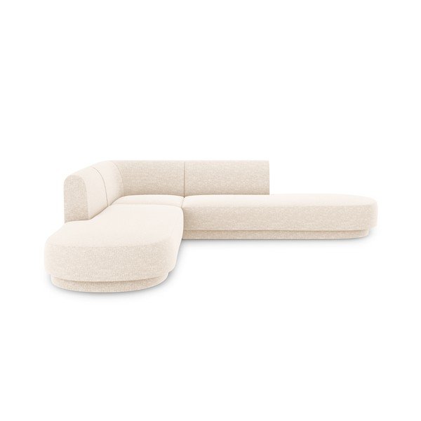 Krémszínű sarokkanapé Miley – Micadoni Home-image-3