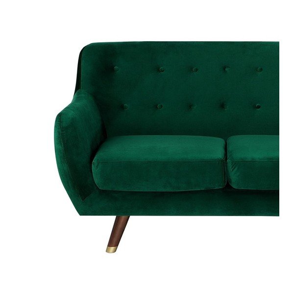 Willy smaragdzöld kétszemélyes kanapé bársony kárpittal - Monobeli-image-4