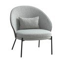 Világosszürke fotel Canelas – House Nordic