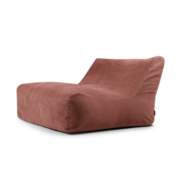 Téglavörös kordbársony babzsákfotel Sofa Lounge – SLOWDOWN