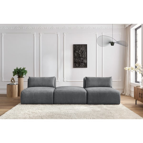 Szürke kanapé 283 cm Jeanne – Bobochic Paris-image-1