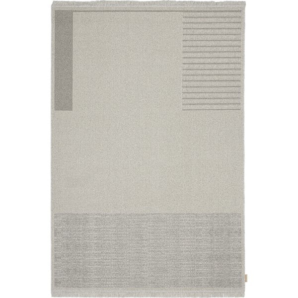 Világosszürke gyapjú szőnyeg 200x300 cm Nizer – Agnella