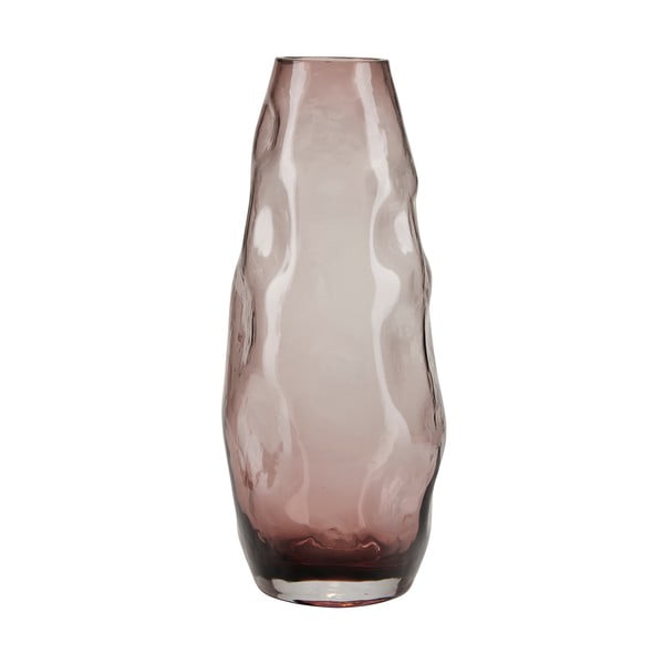 Világos rózsaszín üvegváza, magasság 28 cm - Bahne & CO