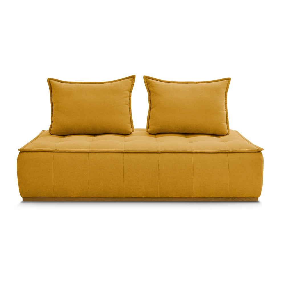 Mustársárga zsenília kanapé 175 cm Elisa – Bobochic Paris