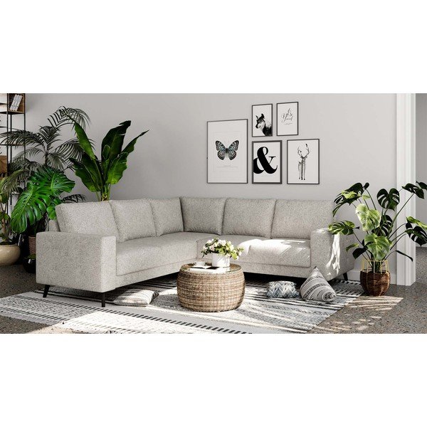 Krémszínű sarokkanapé (variálható) Fynn – Ghado-image-4