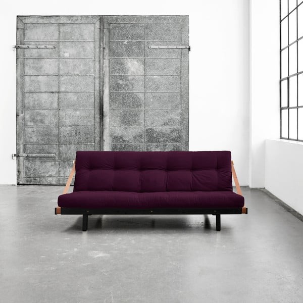 Jump Black/Purple Plum kinyitható kanapéágy - Karup