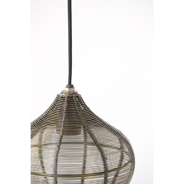 Bronzszínű fém függőlámpa ø 27 cm Alvaro – Light & Living-image-4