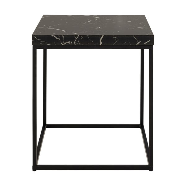 Tárolóasztal márvány dekoros asztallappal 40x40 cm Barossa – Actona