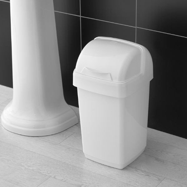 Roll Top fehér szemetes, 22,5 x 23 x 42,5 cm - Addis-image-1