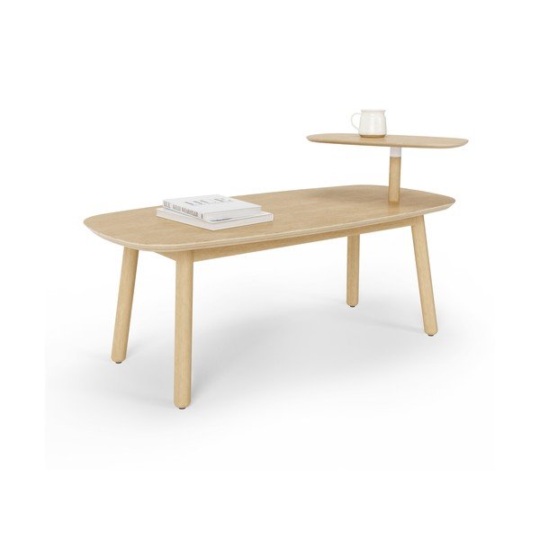 Natúr színű bükkfa dohányzóasztal 56x120 cm Swivo – Umbra-image-3