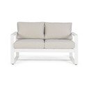 Fehér alumínium kerti kanapé Merrigan   – Bizzotto