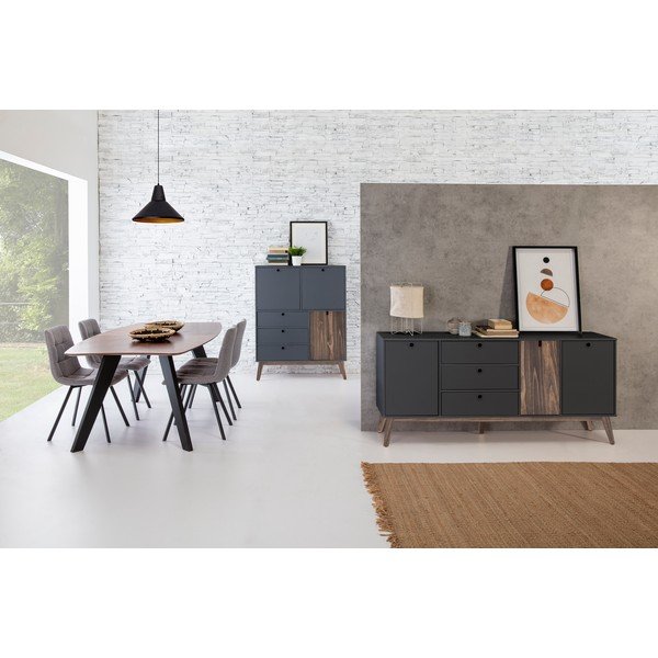 Kiara antracitszürke komód - Marckeric-image-1