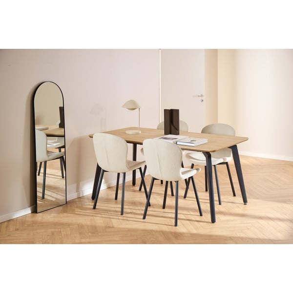 Étkezőasztal tölgyfa dekoros asztallappal 90x160 cm Cadiz – Actona-image-3