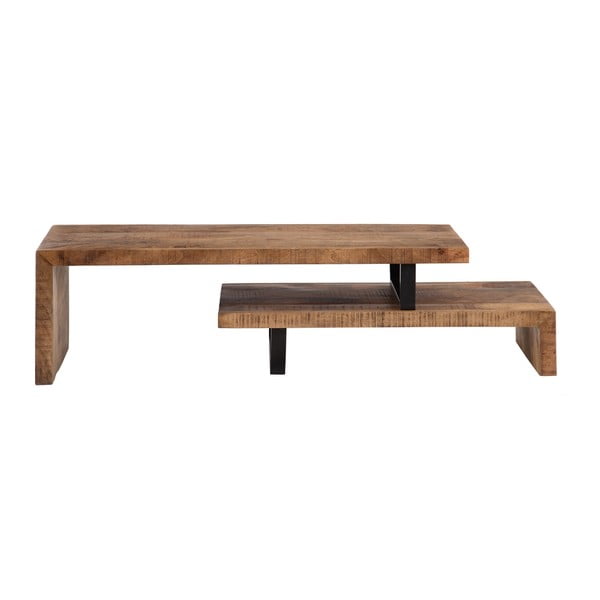 Natúr színű mangófa konzolasztal 40x140 cm Ava – Ixia