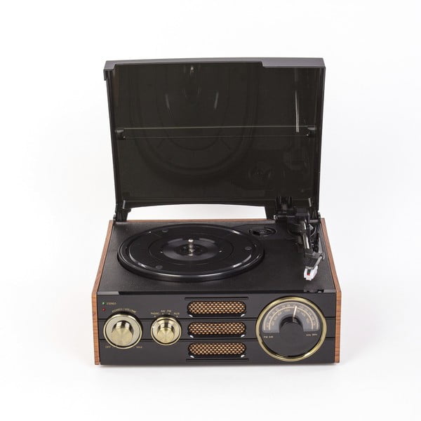 Empire Black TG-192 fekete lemezjátszó rádióval - GPO