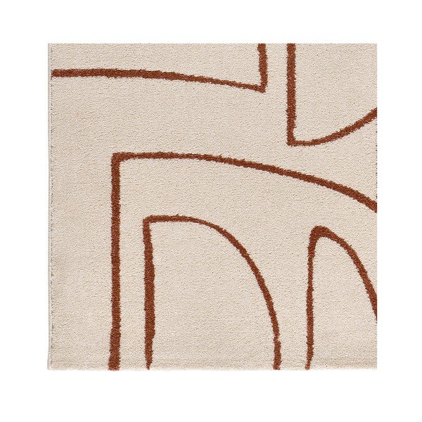 Téglavörös-krémszínű szőnyeg 80x150 cm Beruti – Universal-image-3