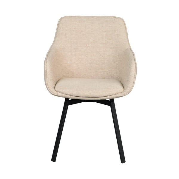 Bézs kárpitozott étkezőfotel szett 2 db-os Alison – Rowico-image-2